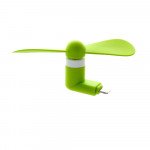 Wholesale iPhone Lighting Portable Cell Phone Mini Electric Cooling Fan (Green)